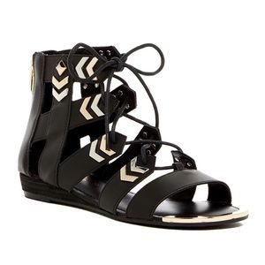 Black Gladiator Sandal